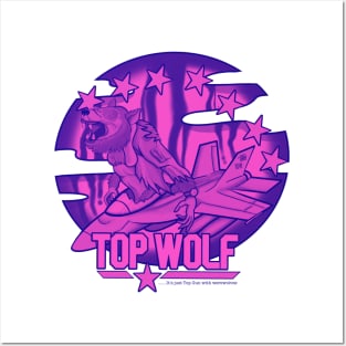 Top Wolf - Halloween Vibes Purple Posters and Art